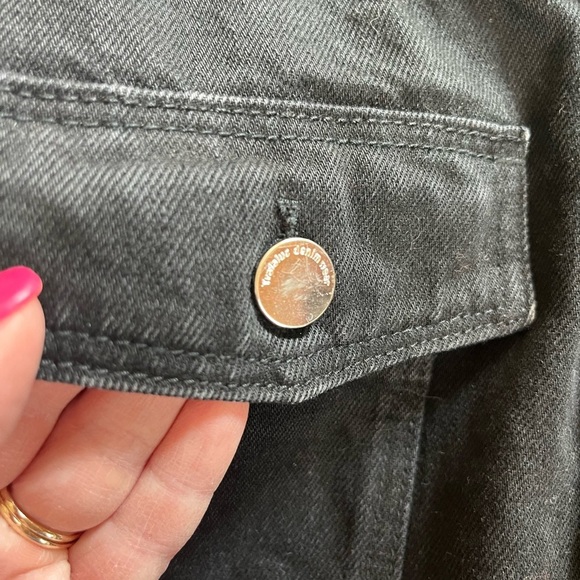 Trafulac denim wear by Zara, Black, Distressed Mini Skirt Women’s Medium - Picture 7 of 10